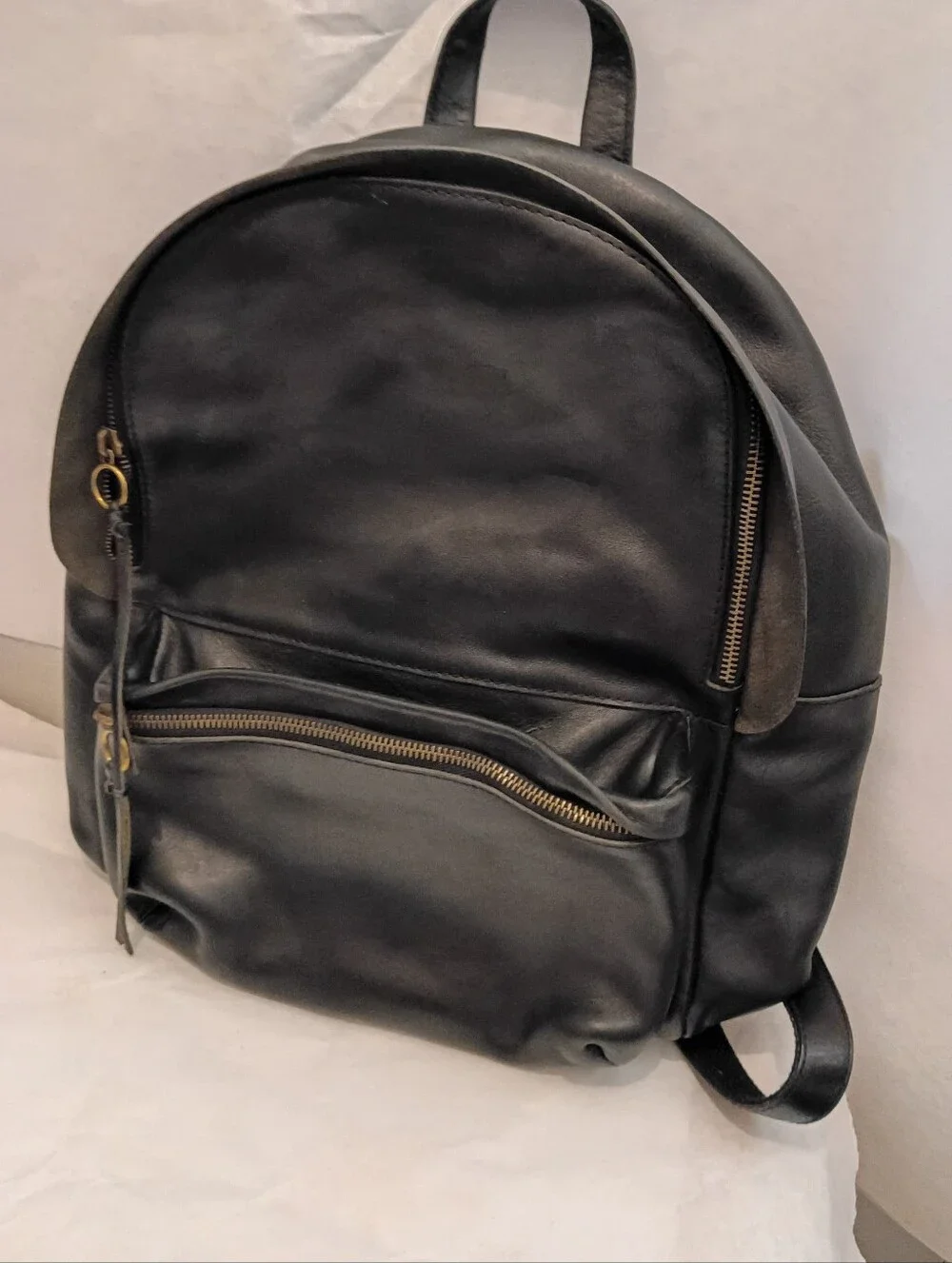 Madewell The Lorimer backpack, black leather